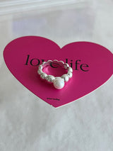 (silver925) Bubble pearl ring