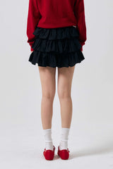 IVY MINI CANCAN SKIRT PANTS / BLACK
