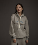 W HAAND LOGO GRAPHIC HOODIE GREY
