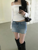 Denim Skirt Pants (one color)