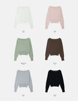 OB Daily Boat Neck Slim Knit (6color)
