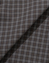 CHECKERED DOUBLE BLOUSE(GREY)