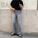 LMN Lebo Stone Semi-Wide Denim Pants (2 colors)