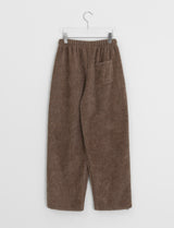 Halka Bokashi Hairy Knit Banding Wide Pants