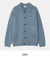 Wood Ribbed Pocket Knit Cardigan