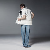 BOLDEST GOOSE PADDED VEST-WHITE