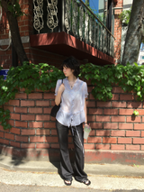 Lyocell Indigo Bootcut Pants (1color)