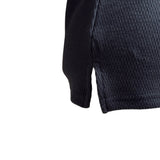 (3color) レースアップワッフルオフショルダーニットT