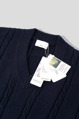 Croiffle v-neck knitwear