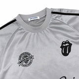 DC x The Rolling Stones Logo Glossy Soccer Jersey Grey