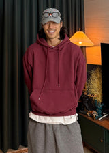Semi-cropped hoodie 5COLOR