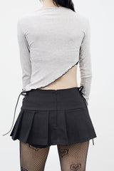 Armor pleated corset skirt