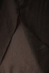 Satin layered set_brown