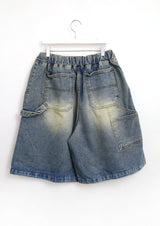 Dirty Wash Bermuda Denim pants