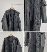 ASCLOマキシムロングモッズコート (2color)