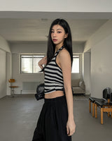 Molly Stripe Halter Sleeveless