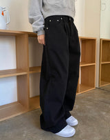 double pintuck wide pants