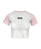 4US Contrast Cropped Tee