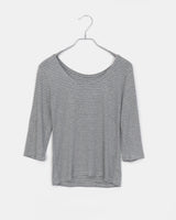 Ene Stripe three-quarter sleeve T-shirt