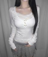 candy ribbon tee (3colors)