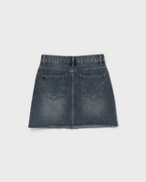 [B-DENIM] カッティングミニスカート 030