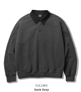 26SS★ Lazy Field Pigment Collar Sweatshirt