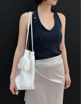 Frillish shoulder bag (white)