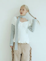 SCARF ROUND T-SHIRT(ST BLUE)