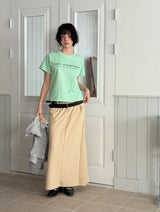 BELT-LOOP MAXI SKIRT