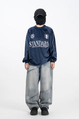 ダイスタンドベルベット長袖Tシャツ