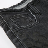 Rose dark blue low bootcut jeans