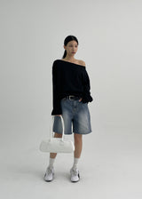 [MADE] Tanda Overfit Boat Neck Long Sleeve Tee