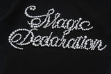 Magic Pearl Lettering Round Short Sleeve T-Shirt
