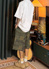 Camo Pocket Cargo Bermuda Shorts 2COLOR