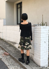 メッシュシャーリングトップ