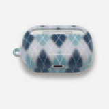 アーガイルブラーケース_ミスティーブルー (airpods)