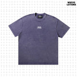レインフォレストダークパープルデニムウォッシュドTシャツ (Jungle Cheetah)