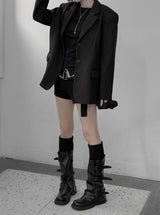 Ront Scrunchie Set Overfit Jacket