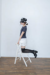 ビッグ リボン パンツ(WHITE)