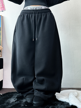 SNOW WING BALLOON GLEECE LONG PANTS 🤍🖤🧸3COLOR