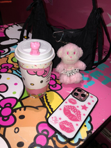 white lips glass case