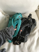 Stud Quilted Vintage Leather Cross-Shoulder Bag
