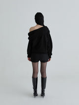 Drape symbol sweatshirts (Black)