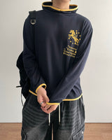 Emblem Crop Hoodie