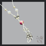 菜松花 knotted necklace