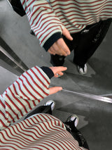 No.1056 P napping stripe warmer T (3color)