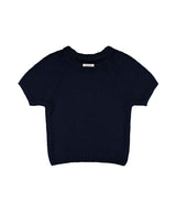 刺繍ネットレグランニット (Navy) F25QB090