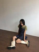 ミュールドットフリルワンピース (2color)