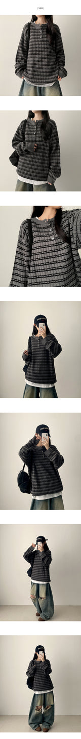 Linky Dangara Snap Round Knit
