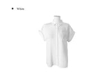 Mame One Pocket Roll-Up Short Sleeve Collar Over Shirt